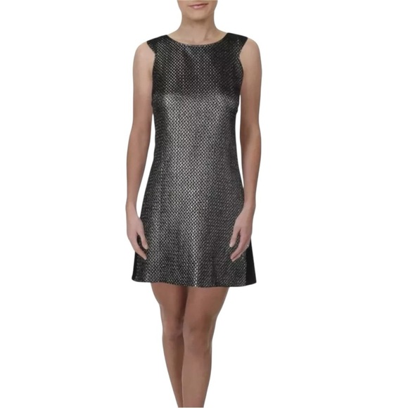NWT Anthropologie Sanctuary Metallic Front Sleeveless Sheath Dress, Size M - Picture 2 of 9